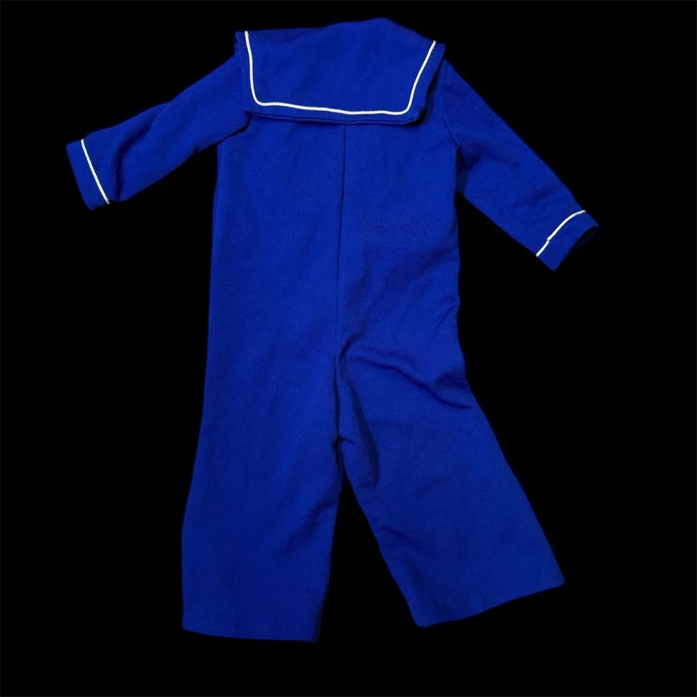 Cozy Blue Kids Sailor Onside Very Vintage 1970s - Picture 2 of 4